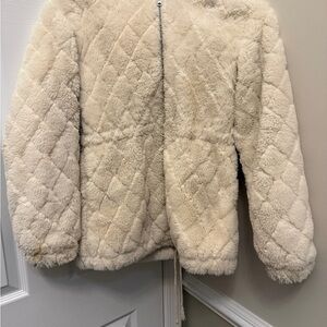 Me Jane Ivory Faux Fur Jacket